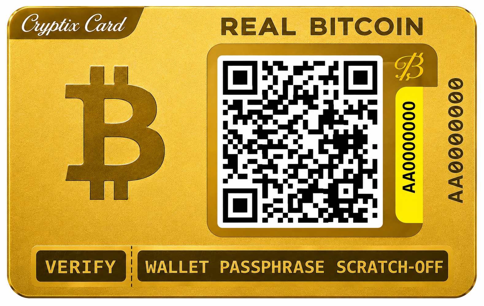 Gold Bitcoin Card